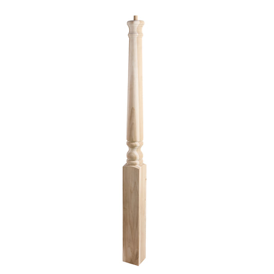 Poplar Traditional Landing Newel Newel Post 3 1/2" x 48" | Wholesale Stair Parts