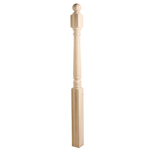 Paplar Traditional Landing Newel Newel Post 3 1/2" x 56" | Wholesale Stair Parts