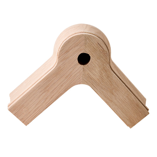 7021 Level Quarter Turn Handrail Fitting with Cap