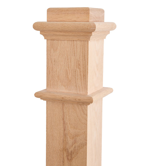 Wholesale 991PL Box Newel Red Oak for Stair