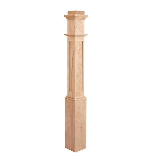 Wholesale 991TFP Box Newel Red Oak for Stair