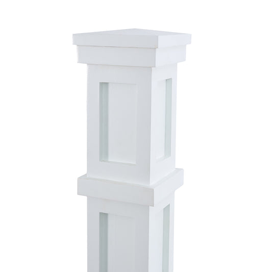 C-4094 Poplar 6-1/2 x 56 Box Newel Wooden Stair Staircase