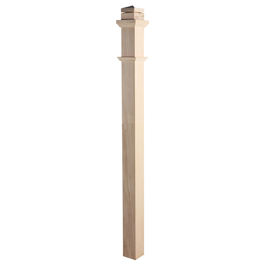 Wholesale C-4092 Craftsman Poplar Solid Box Newel for star parts
