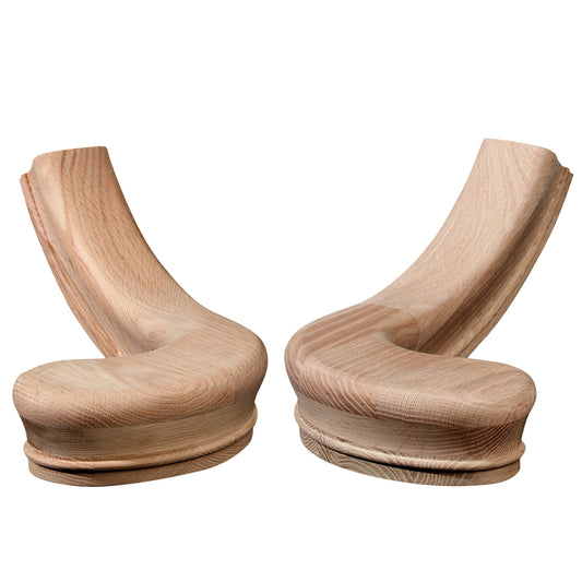 Vietnam Wholesale Solid Red Oak Modern Staircase Handrails Right Hand Stair Turnout 7040 Easy Installation 1 Year Balcony Hotel