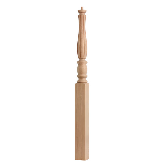 Factory Direct High Quality Customizable Indoor Solid Wood Newel Posts Modern Design High-End Wooden Railings Staircase OEM/ODM