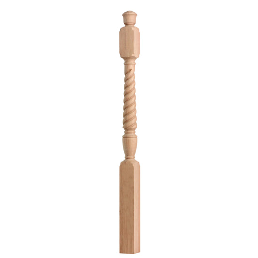 OEM Supplier High-End Indoor Wooden Railings Solid Wood Red Oak Newel Posts Customizable High Quality Eco-Friendly Traditional