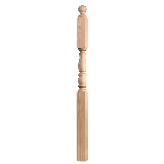Solid Red Oak Modern Newel Posts Customizable High-End Eco-Friendly Indoor Wooden Railings for Staircase Balcony OEM/ODM Factory