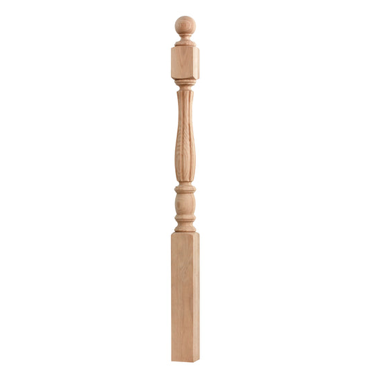 Solid Red Oak Solid Wood Modern Eco-Friendly Newel Posts Customizable Indoor Wooden Railings Staircase Balcony OEM/ODM