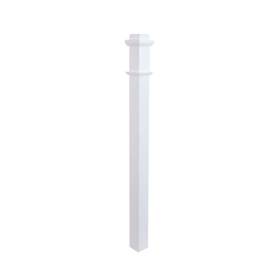 LJ-4075 Prime white Plain Panel Box Newel For Interior Use Only
