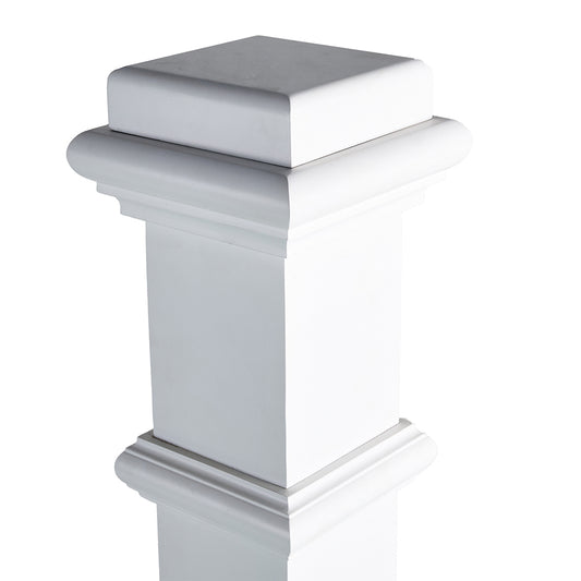 LJ-4391 Prime white Plain Panel Box Newel For Interior Use Only