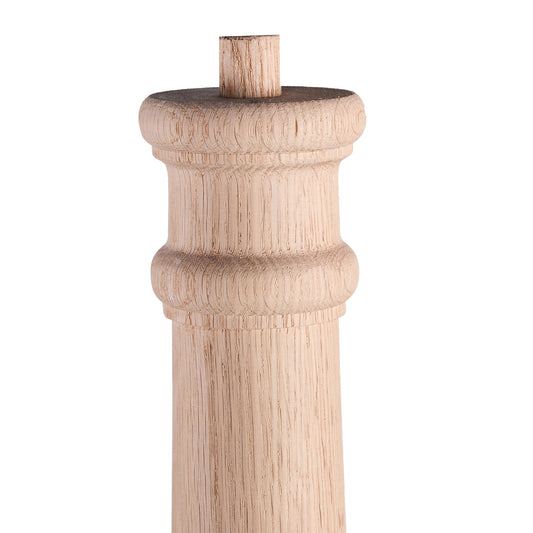 White Oak Traditional Landing Newel  Newel Post 3 1/2" x 48" | Wholesale Stair Parts