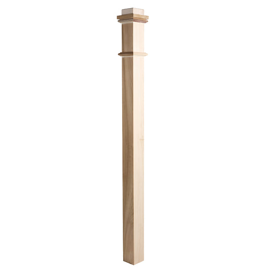 High Quality Customizable Indoor Solid Wood Newel Posts  High-End Eco-Friendly Durable Railings Staircase OEM/ODM