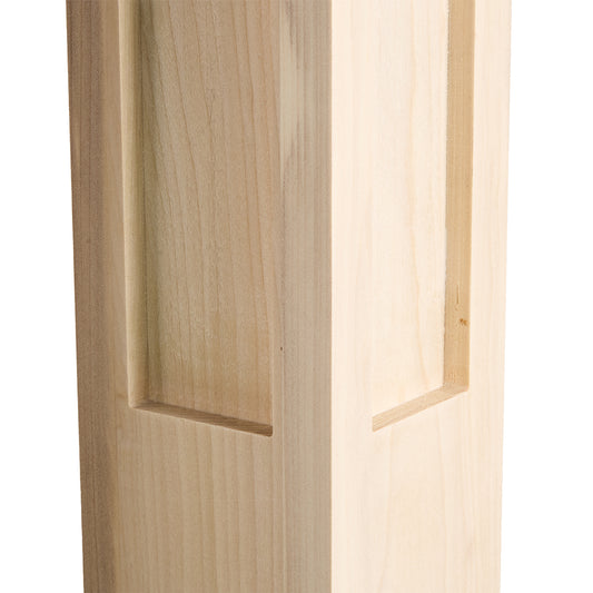 Modern  Poplar  Square Newel Post 4" x 55 3/4" | Wholesale Stair Parts