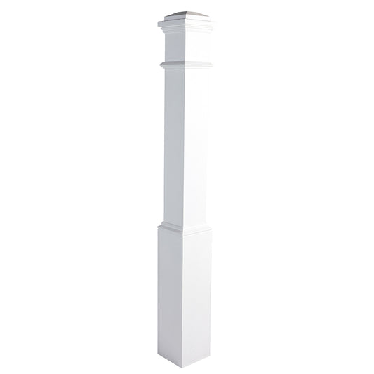 4095 Prime white Plain Panel Box Newel  For Interior Use Only