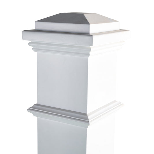 4095 Prime white Plain Panel Box Newel  For Interior Use Only