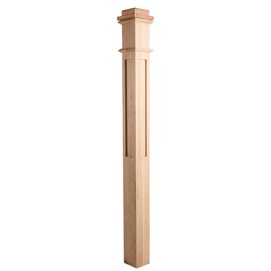 High Quality Customizable Indoor Solid Wood Newel Posts  High-End Eco-Friendly Durable Railings Staircase OEM/ODM