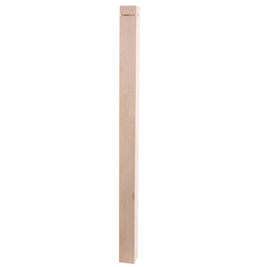 Modern Maple Square Newel Post 3 1/2" x 48" | Factory direct sales