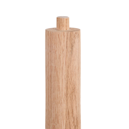 Traditional Turned Wood Newel Post 3" x 48" - Unfinished Red Oak