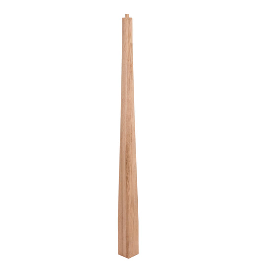 Traditional Turned Wood Newel Post 3" x 48" - Unfinished Red Oak