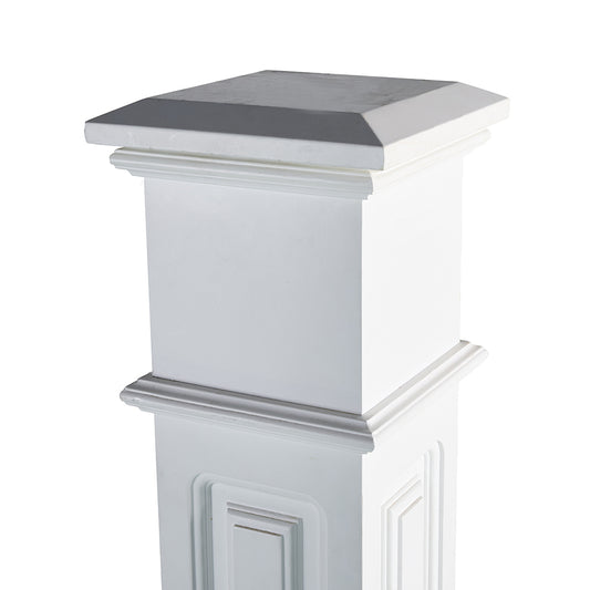 4093 Prime white Plain Panel Box Newel  For Interior Use Only
