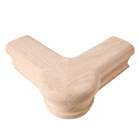 7021 Level Quarter Turn Handrail Fitting with Cap