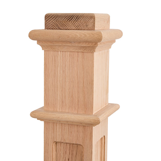 Wholesale 991FP Box Newel Red Oak for Stair
