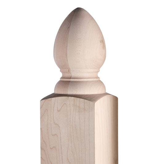Modern  Red oak  Square Newel Post 3 1/2" x 56" | stairway newel post factory
