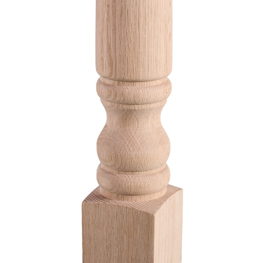 Traditional  White Oak  Newel Post 3" x 48" | Wholesale Stair Parts