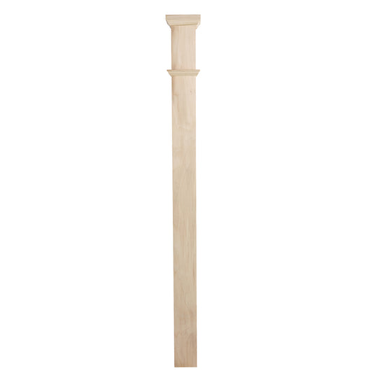 Wholesale C-4092 Craftsman Poplar Solid Box Newel  for star parts
