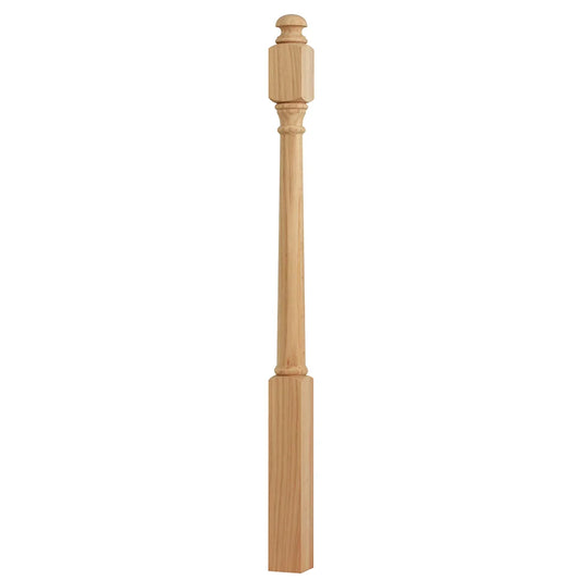 Solid Red Oak Modern Newel Posts Customizable Eco-Friendly Durable Indoor Wooden Railings Staircase Balcony OEM/ODM Solid Wood