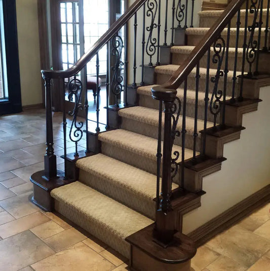 Vietnam Wholesale BuildingWoods Solid Rubber Wood Handrails 7045 Modern Villa Hotel Staircase Balcony Easy Installation 1 Year
