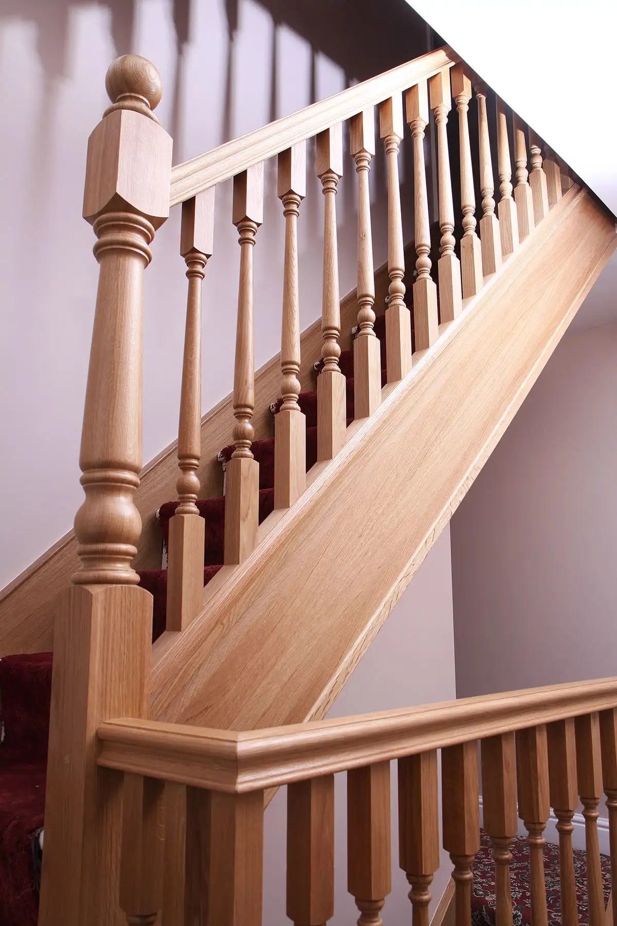Solid Balusters 1 Year Warranty Oak Traditional Red Stair Balusters OEM/ODM New Solid ...