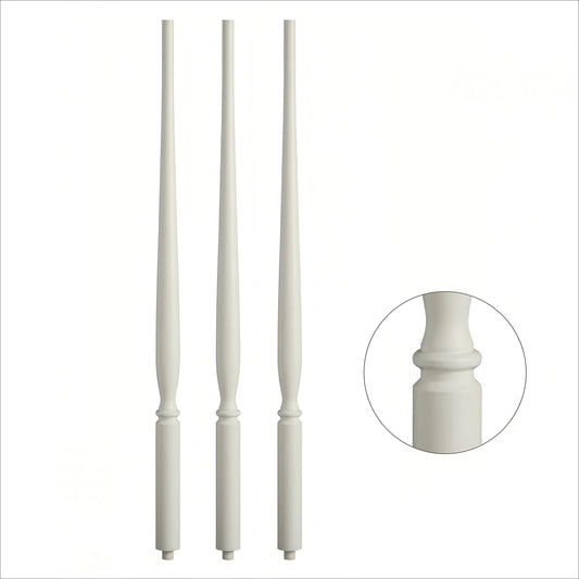 Solid Red Oak Traditional Balusters Customizable High-End Indoor Wooden Railings for Staircase Balcony Villa Hotel OEM/ODM
