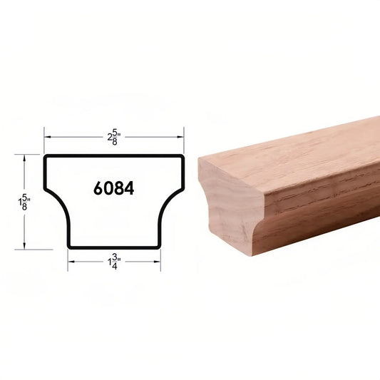 OEM Supplier's New Solid Red Oak Handrails Traditional Wooden Railings Indoor Staircase Balcony Flooring Easy Installation 1