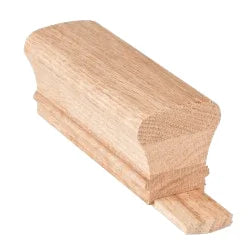 Solid Red Oak Handrails Staircase Balcony Traditional Indoor High-End Wooden Railings BuildingWoods 1 Year Warranty Easy