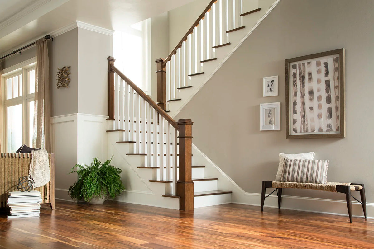 Red Balusters Oak Traditional Red Stair Balusters BuildingWoods B-5060 New Top Solid ...