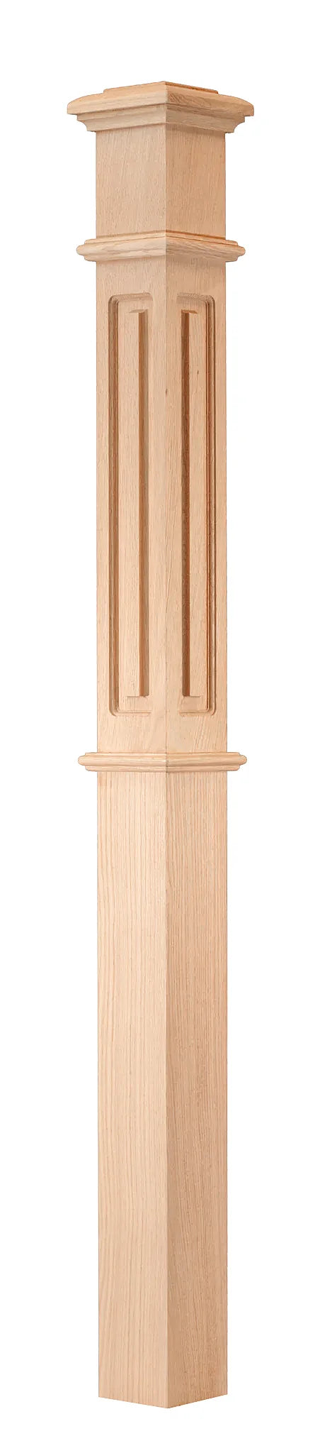 Vietnam New Top Solid Wood Red Oak Wooden Stair Box Newels Staircase Traditional OEM/ODM With 1 Year Warranty