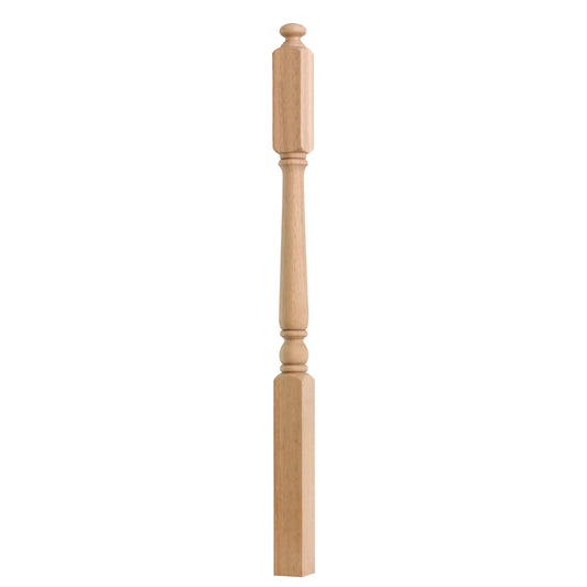 Solid Red Oak Modern Eco-Friendly Durable Newel Posts Customizable Indoor Solid Wood Railings Staircase Balcony OEM/ODM Factory