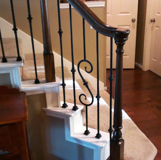 Vietnam Wholesale Solid Red Oak Modern Staircase Handrails Right Hand Stair Turnout 7040 Easy Installation 1 Year Balcony Hotel
