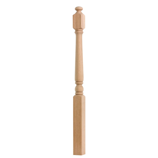 Solid Red Oak Modern Newel Posts Customizable High-End Eco-Friendly Durable Indoor Wooden Railings for Staircase Balcony OEM/ODM