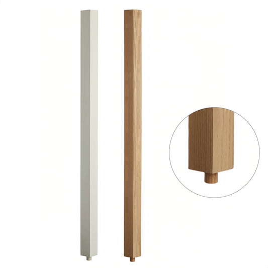 Factory Direct Sales of Solid Wood Balusters for Stair and Balcony Traditional Design Customizable Materials
