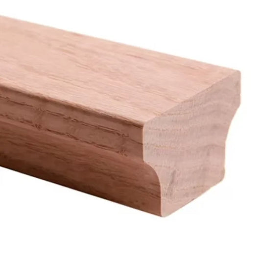 BuildingWoods OEM Solid Red Oak Handrails for Staircase & Balcony Traditional Design Easy Installation 1 Year Warranty