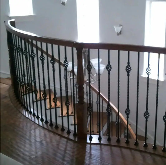 Eco Friendly Natural Wood White Oak Hand Rail Fitting-Tandem Cap 7220 Traditional Easy Installation Staircase Balcony Hotel