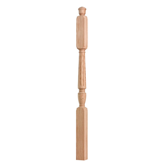 OEM Supplier High-End Indoor Wooden Railings Solid Red Oak Newel Posts Stairs Customizable Eco-Friendly Traditional Stair Parts