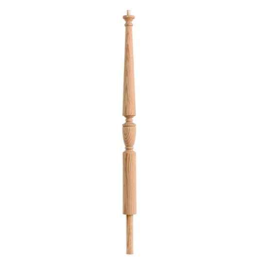 Factory Direct High Quality Customizable Indoor Solid Wood Red Oak Newel Posts Modern Design Eco-Friendly High-End Railings