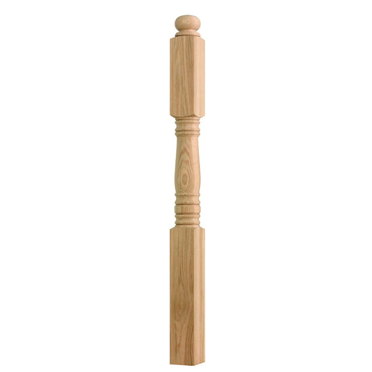 Customized Modern Solid Wood Newel Posts & High-End Eco-Friendly Indoor Wooden Railings for Staircase Balcony OEM/ODM Factory