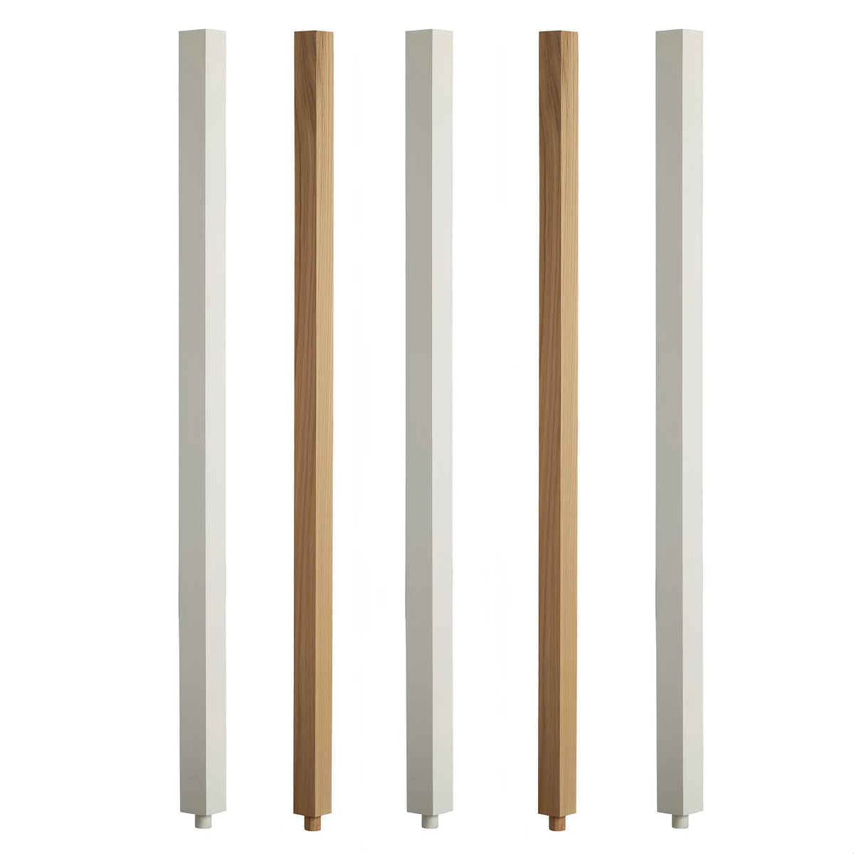 Red Balusters Oak Traditional Red Stair Balusters BuildingWoods B-5060 New Top Solid ...