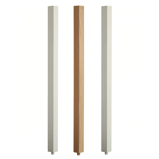Factory Direct Sales of Solid Wood Balusters for Stair and Balcony Traditional Design Customizable Materials