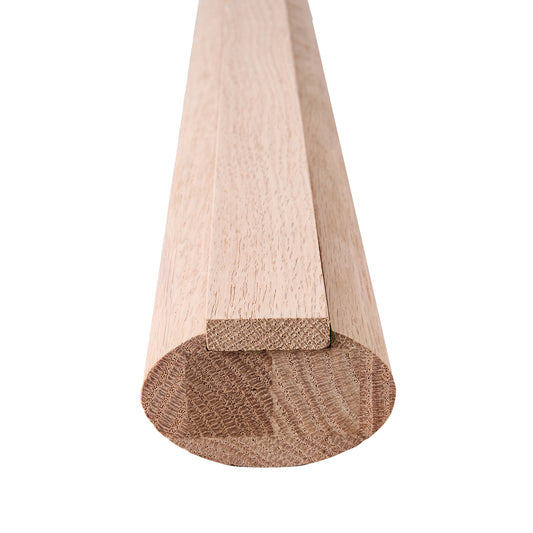 O26-301-1(with plow)  modern oval wood handrailing